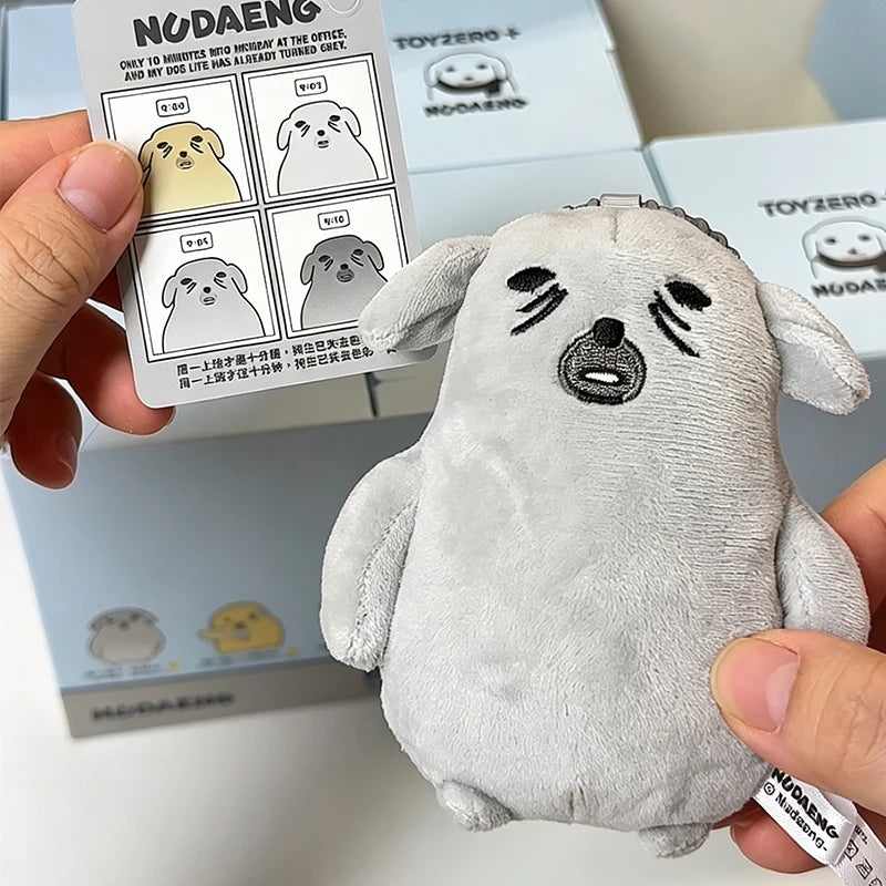 Nudaeng Weekly Life plush puppy keychain blind box collectible pendant by HSF Marketplace