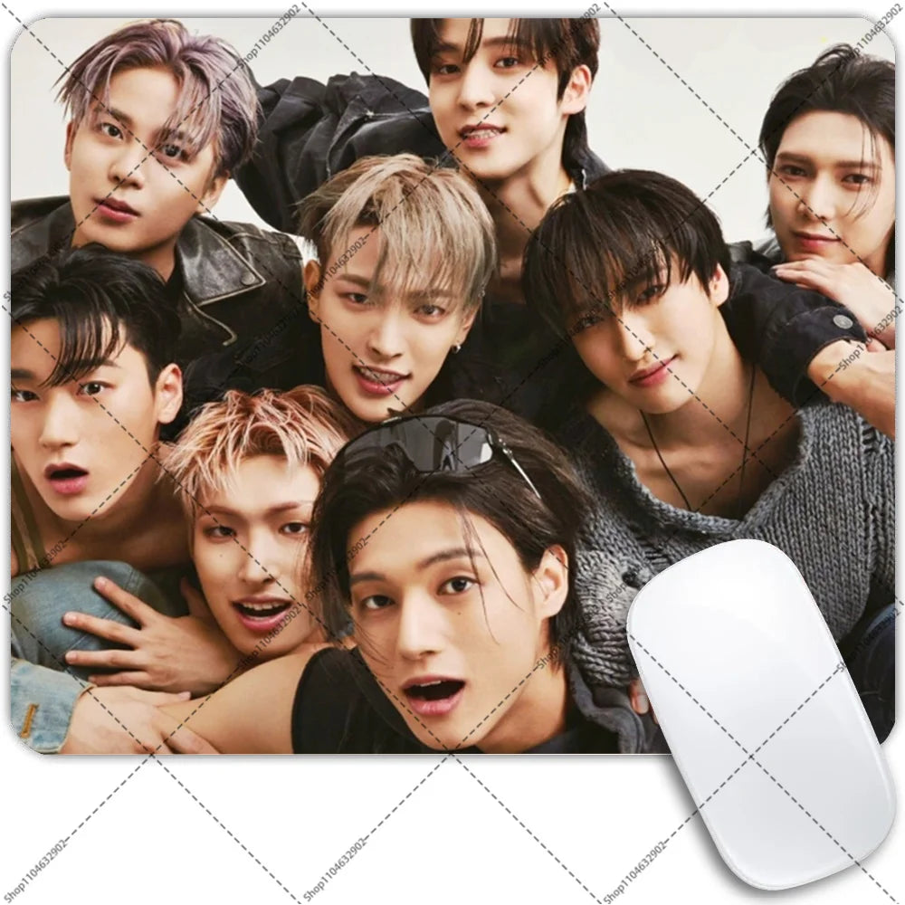 ATEEZ mouse pad with anti-skid base and wrist protector for K-culture fans