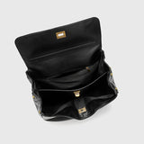 Large capacity women's split leather tote bag in a spacious everyday handbag design