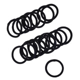 10Pcs/Bag Black Flocked Hair Ties Basic Elastic Hair Bands Soft No Damage Hair Rubber Ponytail Holders