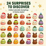 Squishy 2026 New Christmas Advent Calendar, 24 Days Countdown Surprise Box, Dumpling Slow Rebound Squishies Squeeze Sensory Gift