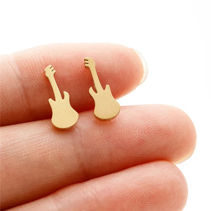 HSF Marketplace simple T-bar stud earrings, small animal dove, leaf, dragonfly and spider designs for women