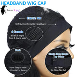 12-inch straight headband wig for Black women, natural Remy human hair by HSF Marketplace