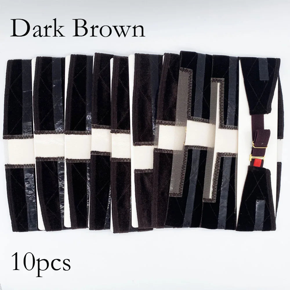 10/20pcs Wholesale Hair Bands Velvet Wig Grip Band with Lace Headband To Hold Wigs Hair Accessories Wig Elastic Band