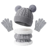Children's thermal knit fleece winter set with hat, scarf, and gloves from HSF Marketplace
