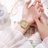 Unisex F91W Retro Men Women's Multifunction LED Digital Watch Stainless Steel Sports Wristwatches Ladies Electronic Wristwatch