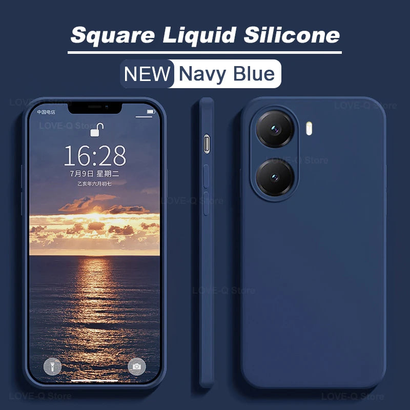 Poco X7 X8 Pro Max liquid silicone shockproof phone case by HSF Marketplace
