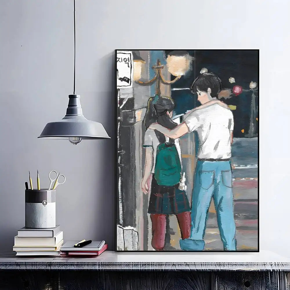 Korean anime poster featuring Twenty Five Twenty One artwork for home decor by HSF Marketplace
