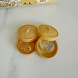 Surprise gift Crystal bun card cute mini soup dumpling shaped stress-relief squeeze toy, venting office prank toy, slow rebound