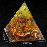 Orgonite Pyramid Tree of Life Natural Stone Healing Crystal Amethyst Energy Generator Reiki Chakra Meditation Tools Room Decor