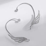 Luxury crystal tassel clip earrings for women, sparkling design by HSF Marketplace