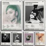 Ariana Grande canvas print featuring Thank U, Next and Positions poster artwork