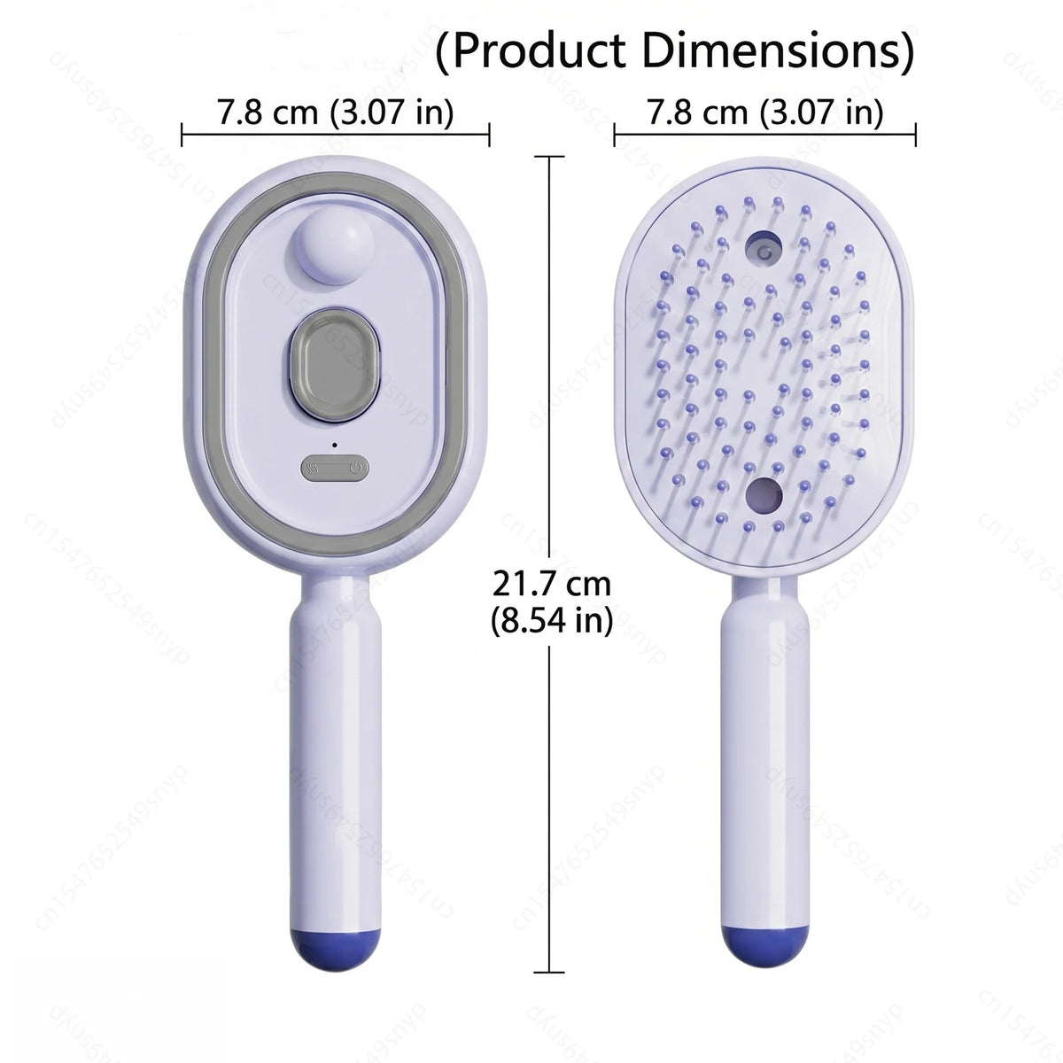 Professional R&D Spray Hair Brush 2-In-1 Misting Hair Brush with Water Spray Reduce Frizz Anti-Static Retractable Steam Massage