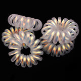5pcs/lot Mermaid Gold Laser Telephone Line Hair Ropes For Girls High Elasticity Headband Tied Bun Hair Loop Rubber Band Headband