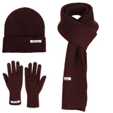 Women’s winter warm knitted hat, scarf and gloves set by HSF Marketplace