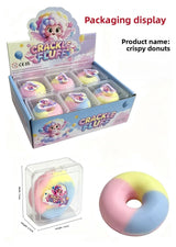 Bestseller Crunchy Chocolate Squishy Toy, Donut Macaron Handmade Ball Crispy Squeeze Stress Relief Fidget Toy