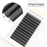 6D U-shape mink false eyelash extensions for voluminous, glamorous eye makeup