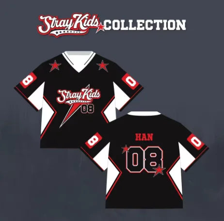 Stray Kids World Tour jersey, breathable quick-dry fan tee by HSF Marketplace