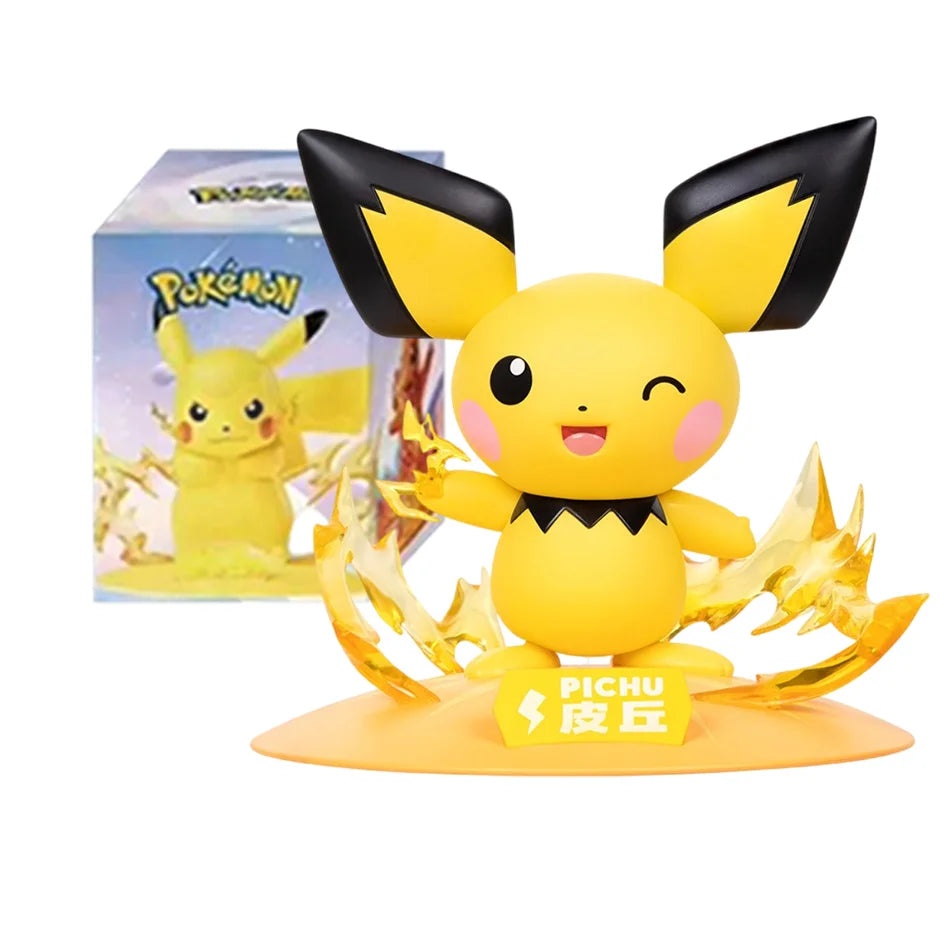 Pokémon Pikachu action doll blind box collectible figure, 12-pattern anime desktop decoration toy