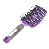 HSF Marketplace detangling hair brush for curly hair with scalp massage bristles