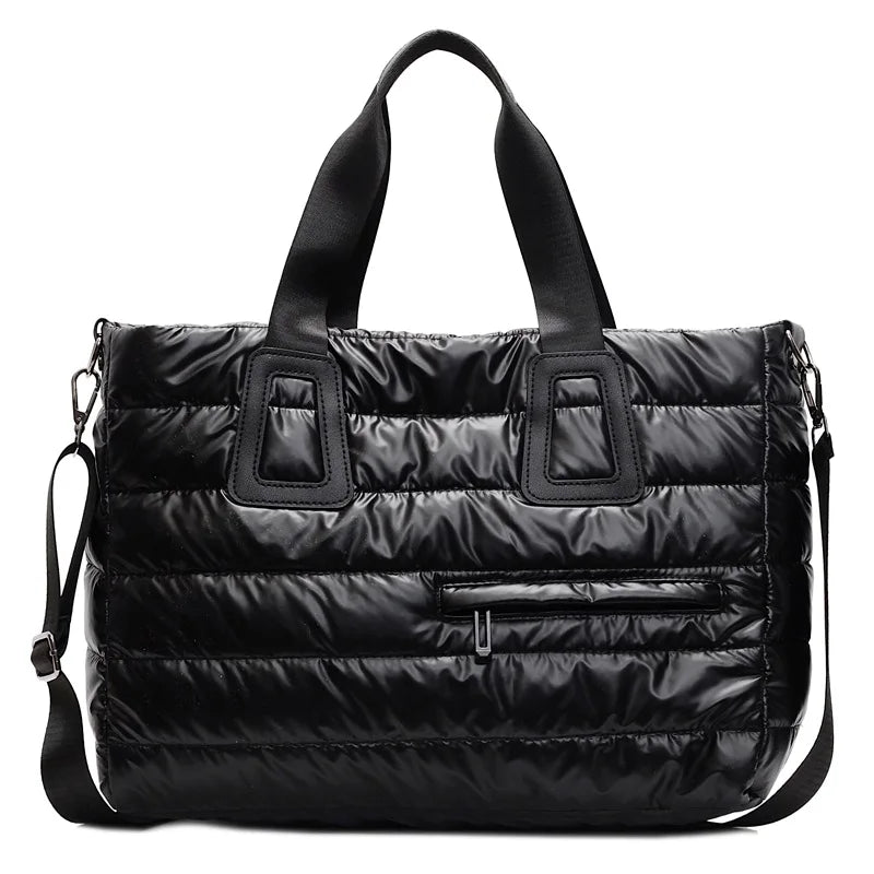 Women's cotton tote bag in autumn winter style, HSF Marketplace handbag with spacious handles