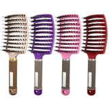 HAIRSOFLY detangling hair brush for wet curly hair with scalp massage bristles