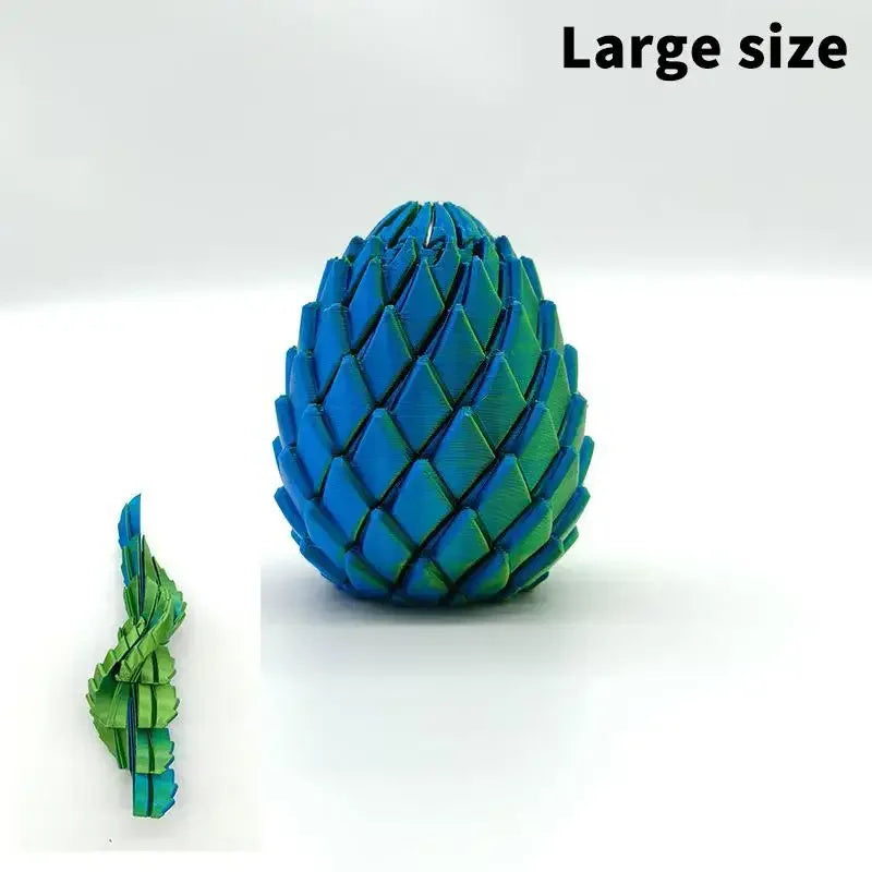 Decompression Dragon Egg 3D Printed Fidget Toy Anti Stress Anxiety Relief Portable Device for Home Office Travel Use