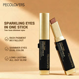 Six-piece set of two-tone push-pull eye shadow sticks from HSF Marketplace, waterproof, sweat-proof, for eye highlighting and stacking.