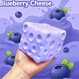 New Blueberry Cheese Cake Squishy Toy Soft Slow Rebound Texture Stress Relief Squeezy Ball Finger Pressure Relief Squeezy Toy