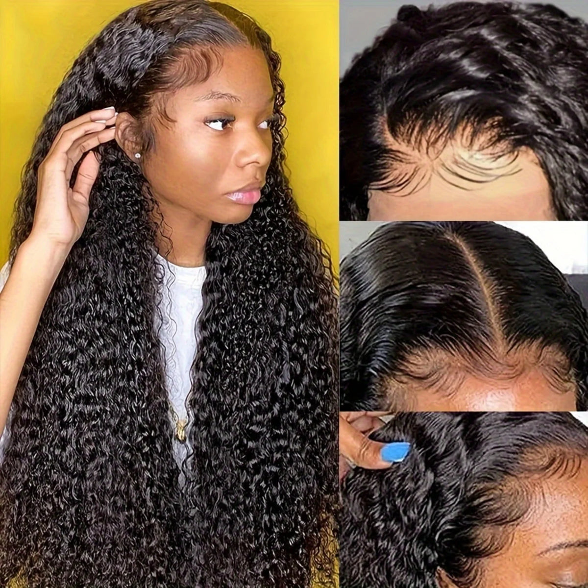 13x6 HD Lace Frontal Deep Wave Human Hair Wig Glueless Wigs Human Hair Ready To Wear 5x5 HD Lace Closure Wig Clearance Sale