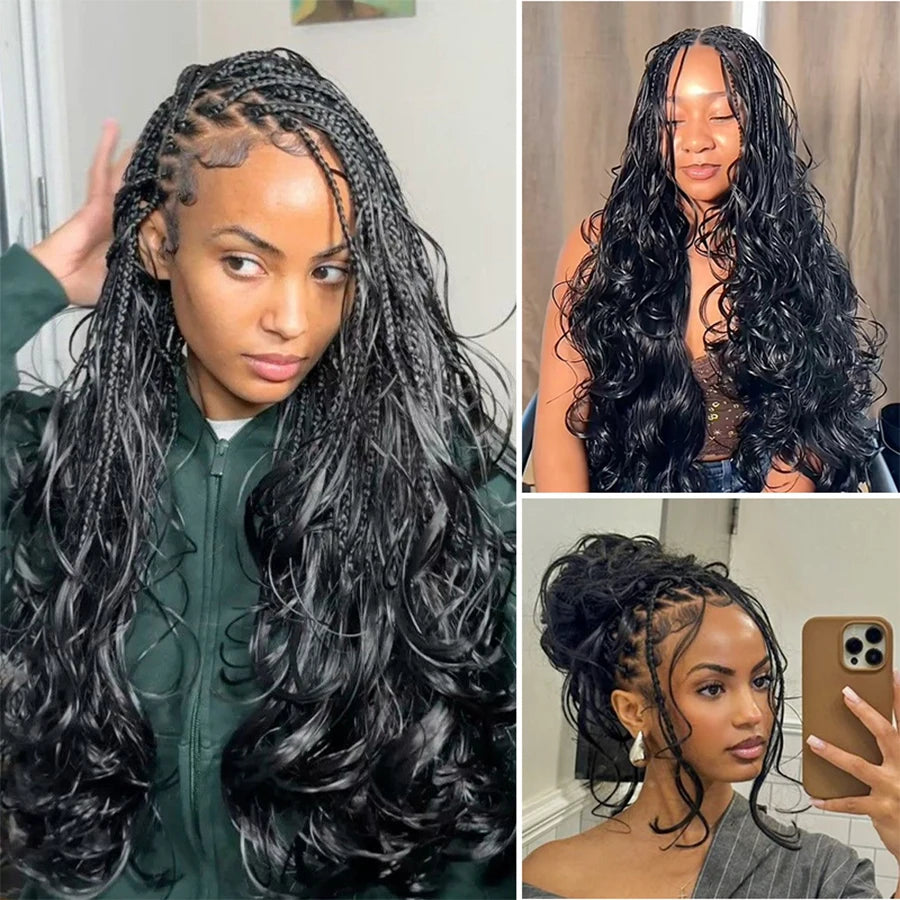 Body Wave Crochet Human Hair For Braiding 30 Inch Miracle Knots Boho Braids Raw Human Hair Extensions Feather Human Crochet Hair