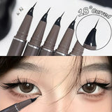 HSF curved quick-dry liquid eyeliner pen in black and brown with ultra-fine tip for lower lash makeup