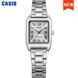 Casio Watch for Women Top Brand Luxury Set 30m Waterproof Quartz Ladies Watch Tonneau Shape Stainless Steel Reloj Mujer LTP-V007