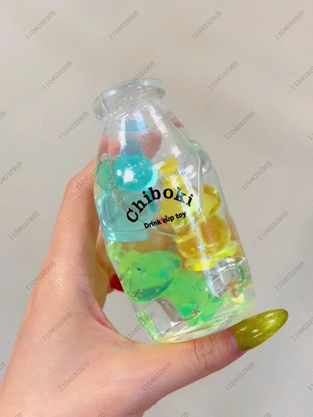 Marble Soda Bottle Stress Ball Watery Milk Bottle Portable Squishy ASMR ADHD Anti Stress Classroom Recess Fidget Toys for Adults