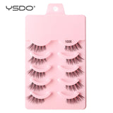 Natural half false eyelashes, HSF Marketplace, 5 or 10 pairs for effortless beauty