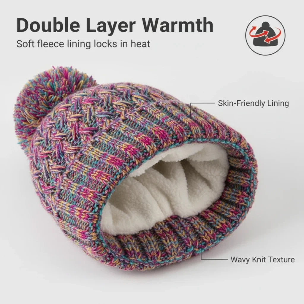 Kids' solid color fleece hat, scarf and gloves winter set by HSF Marketplace