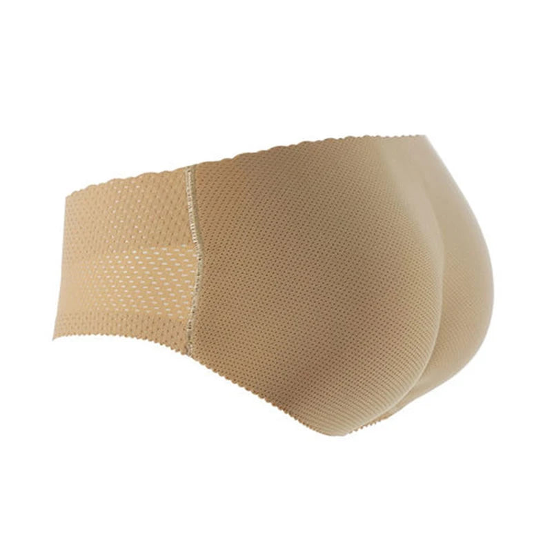 Women’s seamless butt lifter padded panties with breathable mesh hip-enhancing shapewear design