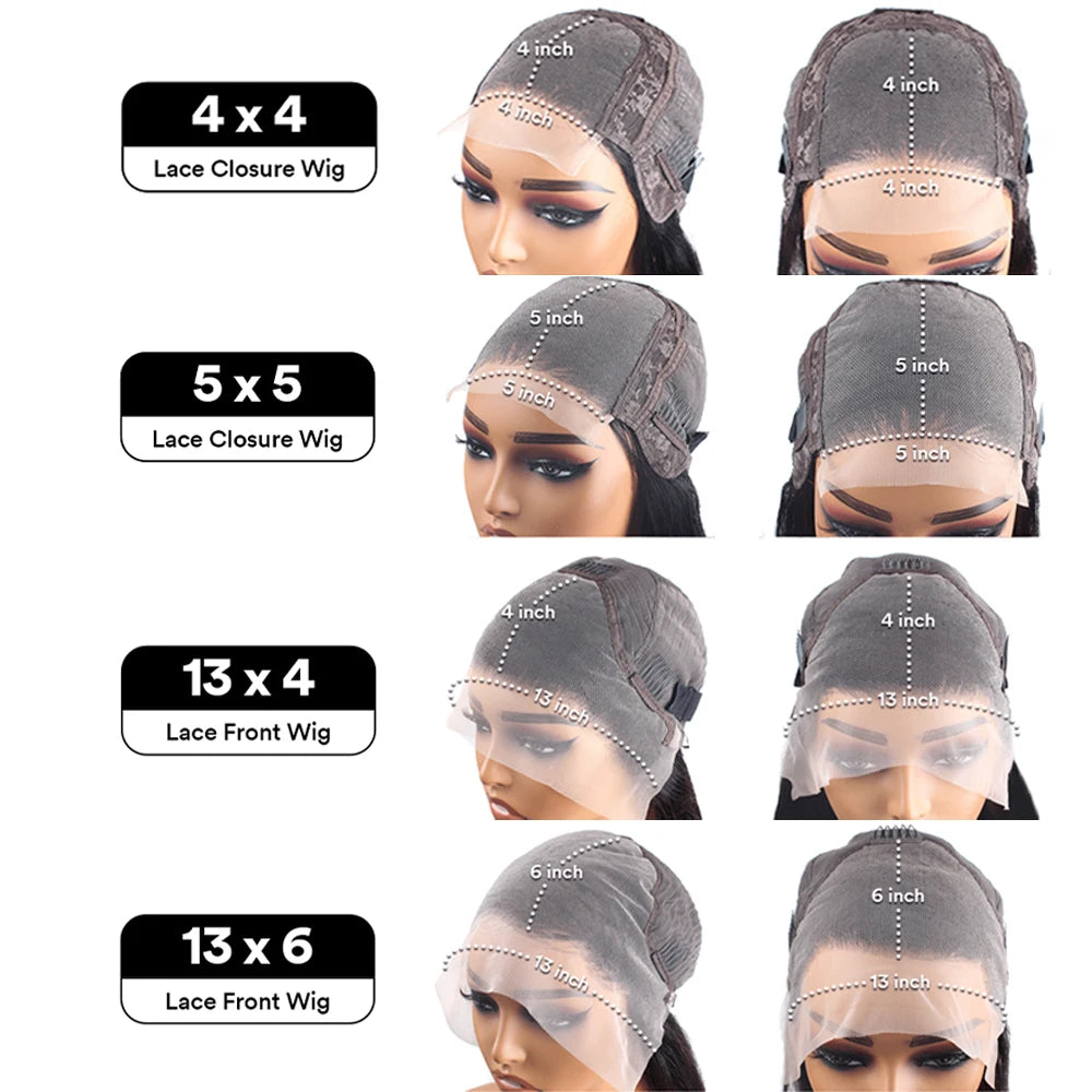 Bob Wig Human Hair 13x6 HD Lace Frontal Wigs Brazilian 13x4 Transparent Lace Front Wigs For Women Natural Short Bob Wigs