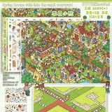 Kawaii 3D cartoon miniature scene stickers for DIY projects by HSF Marketplace