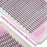 DIY J curl cluster lashes for fluffy volume extensions, false eyelashes by HSF Marketplace