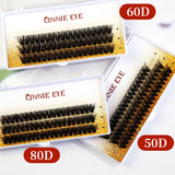 HSF Marketplace 60D fluffy false eyelash extensions for a natural fox eye look