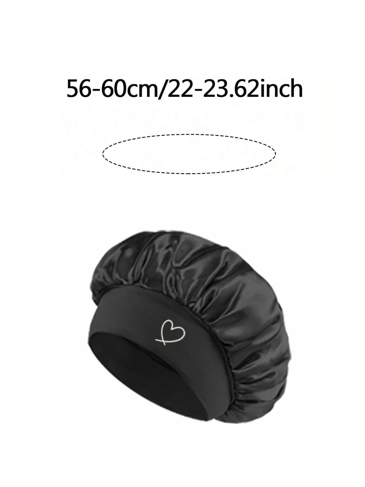 Satin sleep bonnet for women with fashionable wide brim, providing hair protection, by HSF Marketplace