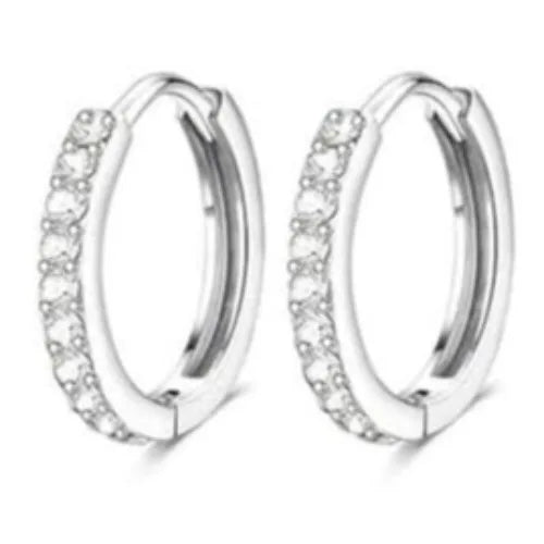 Drperfect 1Pair Flat Back Earrings for Women Surgical Steel Earrings for Sensitive Ears Hoop Stud Cartilage Tragus Piercings