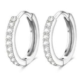Drperfect 1Pair Flat Back Earrings for Women Surgical Steel Earrings for Sensitive Ears Hoop Stud Cartilage Tragus Piercings