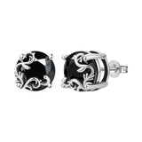 Orstarry S925 sterling silver 18k gold classic knot stud earrings for women