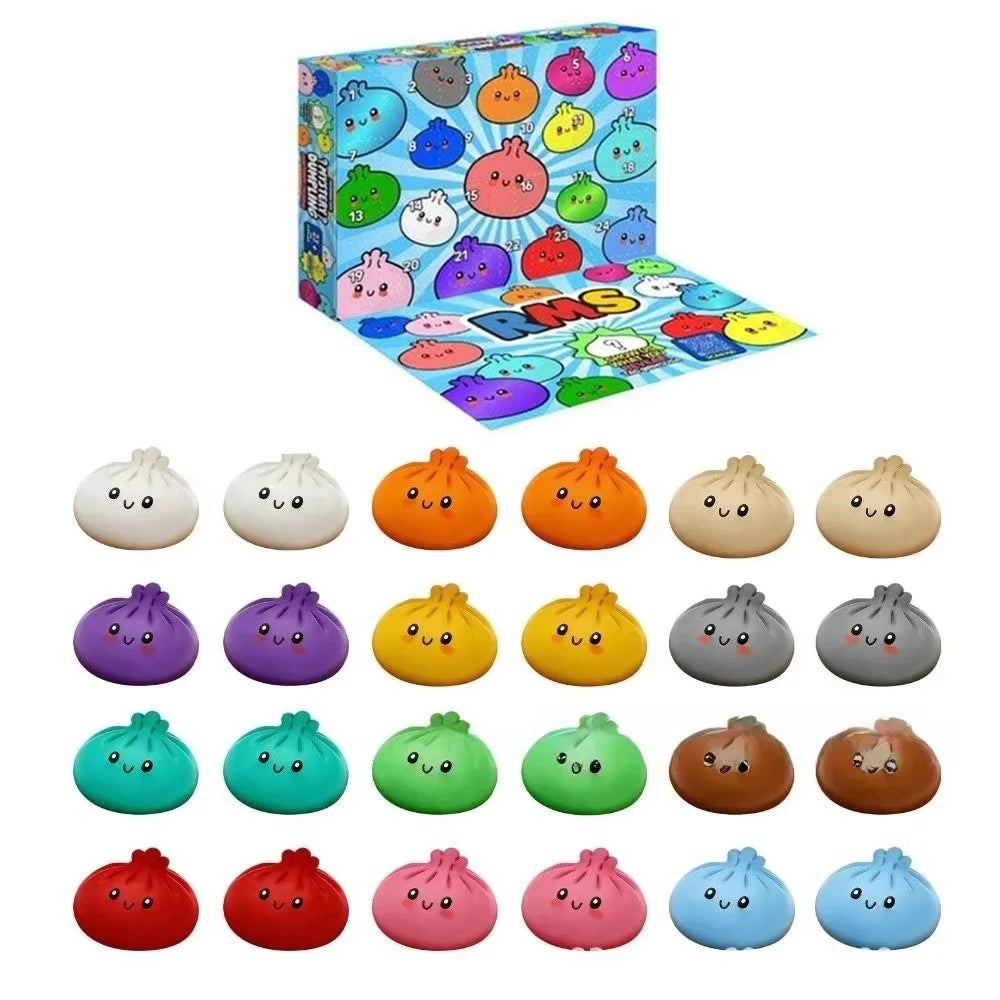 Mystery Dumpling Squishy Countdown Calendar and sensory fun box by HSF Marketplace