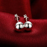 925 Sterling Silver hoop earrings for women, trendy elegant jewelry by HSF Marketplace