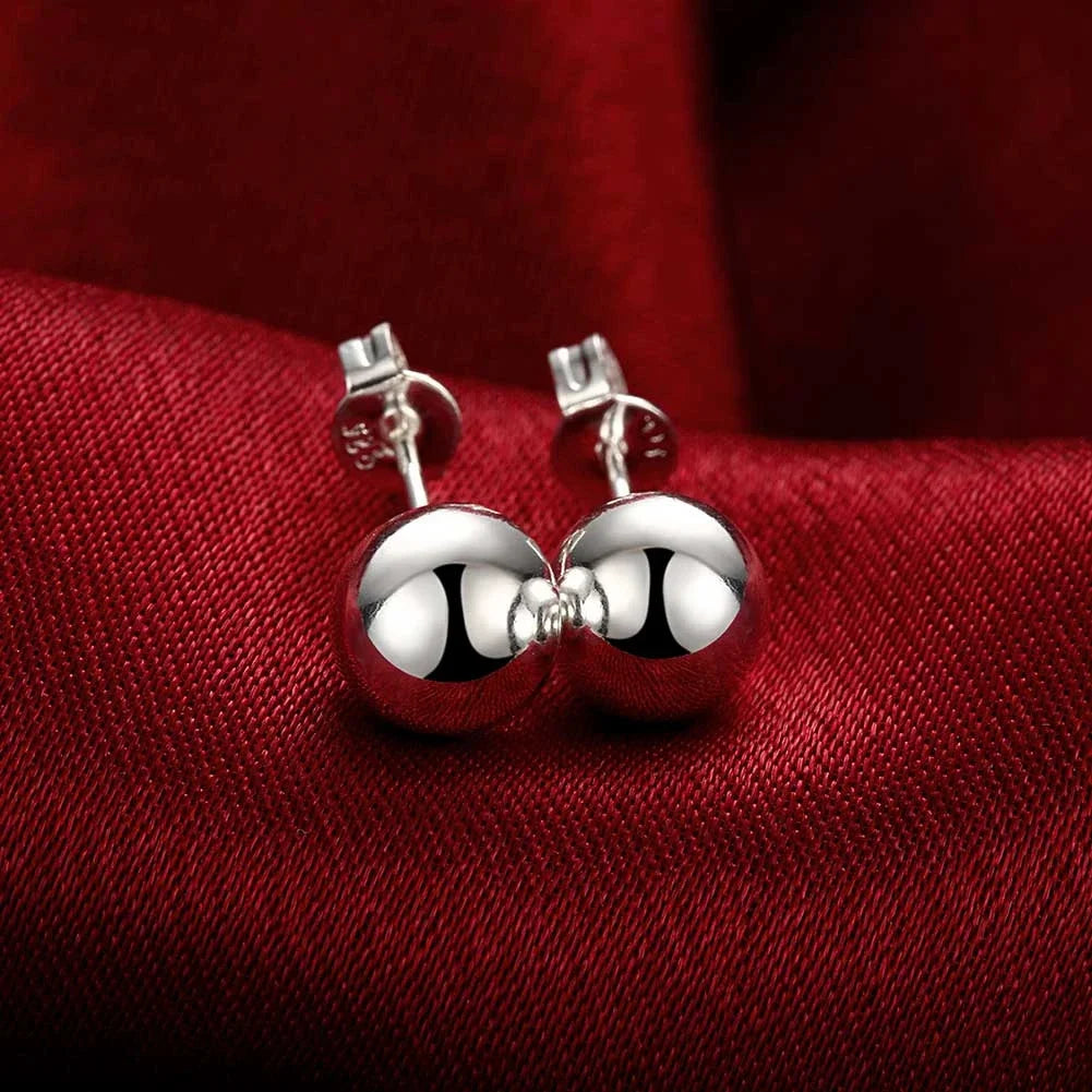 925 Sterling Silver hoop earrings for women, trendy elegant jewelry by HSF Marketplace