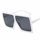 Square women's sunglasses with clear lenses and plastic frame, UV400 protection, fashionable eyewear for sun protection and style.