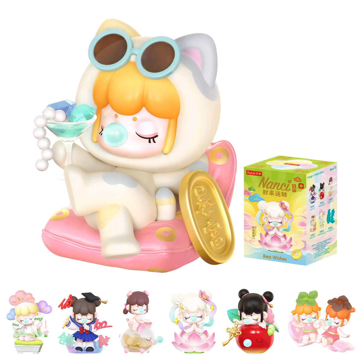 Rolife Nanci's Best Wishes blind box collectible action figure doll toy surprise box for kids and adults